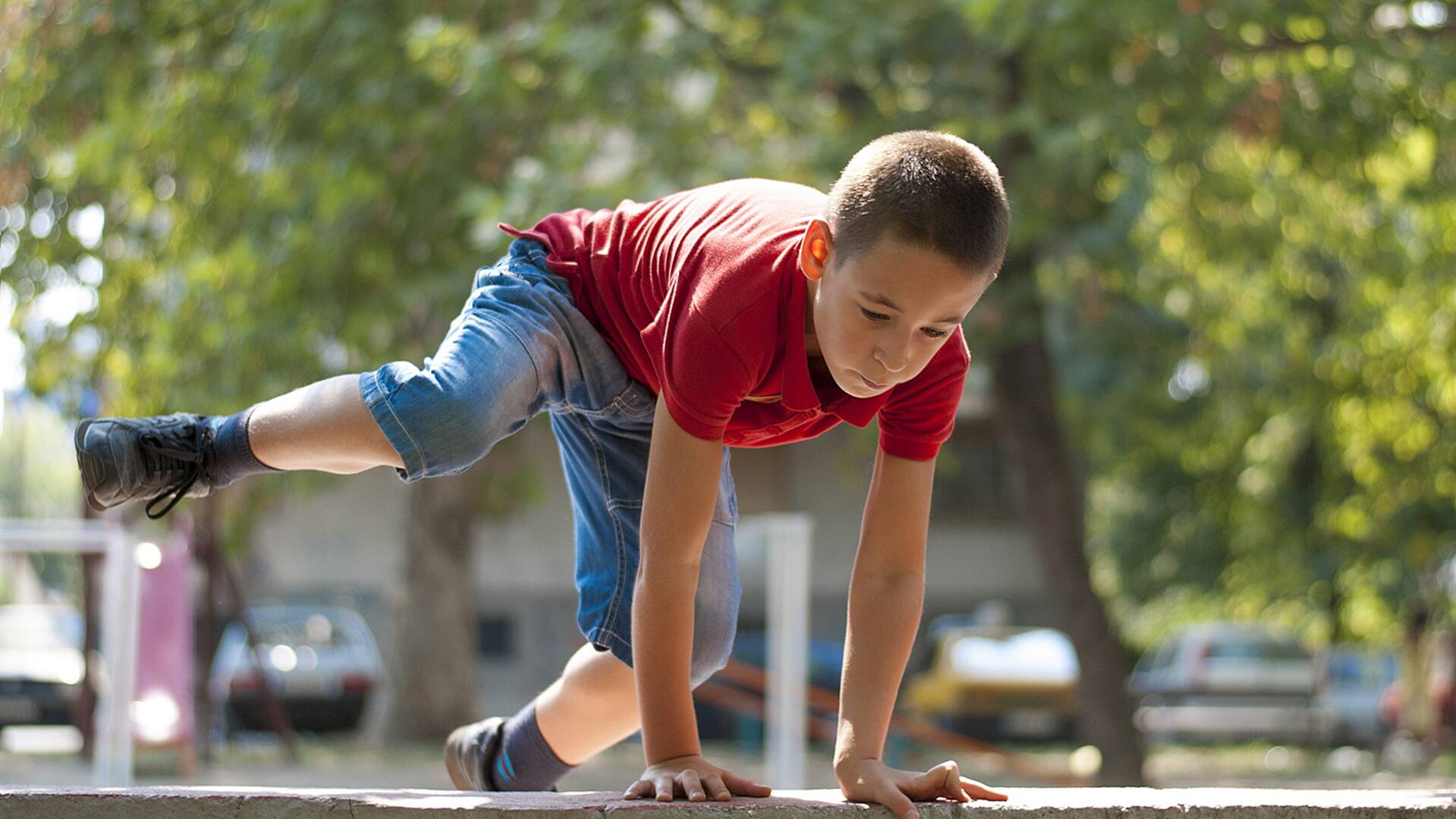 parkour bambini esterno