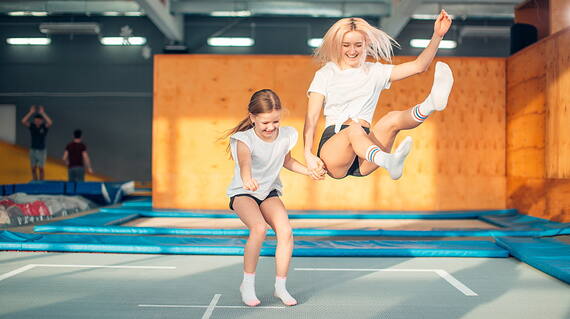 trampolino elastico bambini